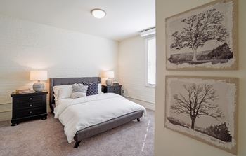 Model Bedroom at Upper Post Flats, Minnesota, 55111